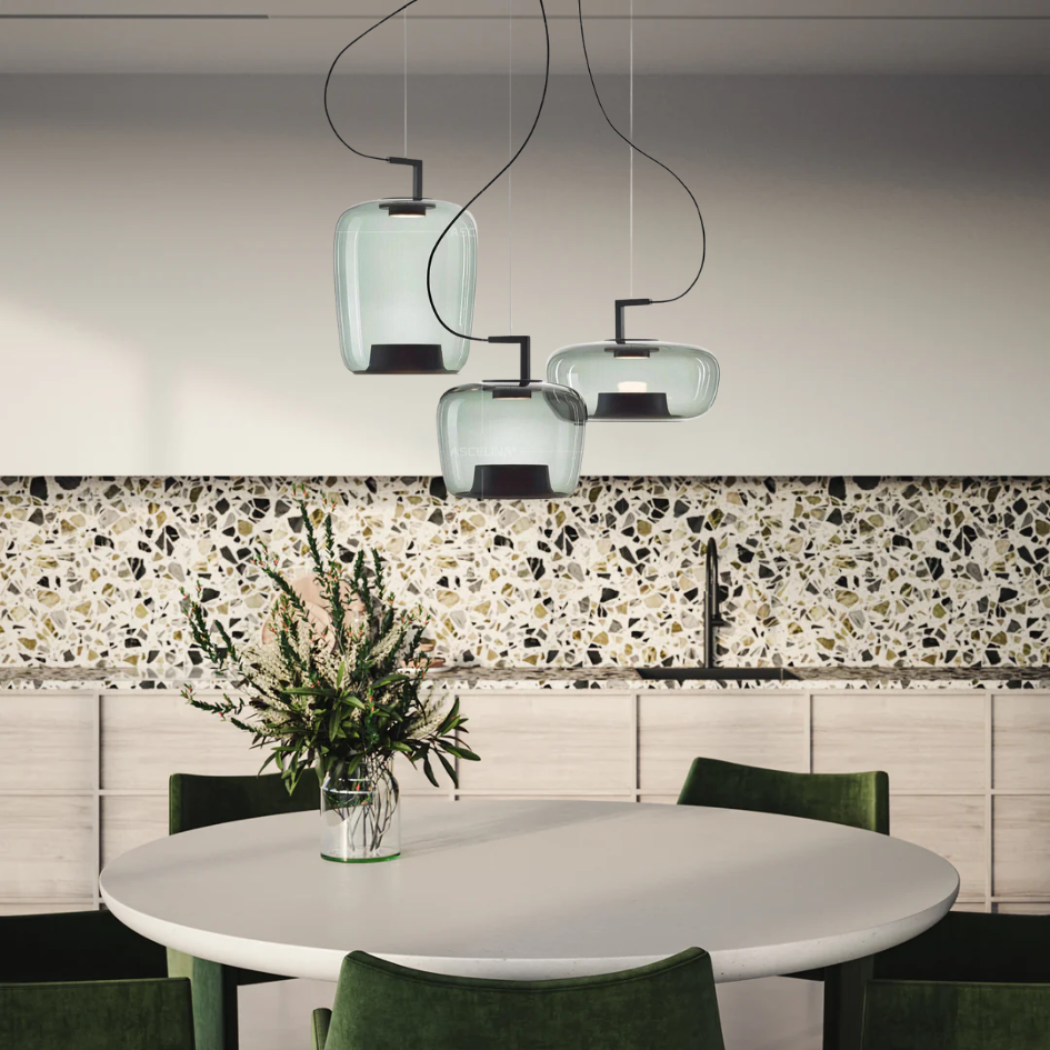 Pendant Light LED Glass - TRIGON | Nordic Elegance