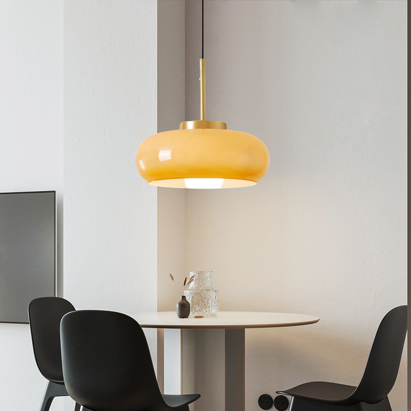 Pendant Light Copper Glass - VECTRA | Elegant Lighting