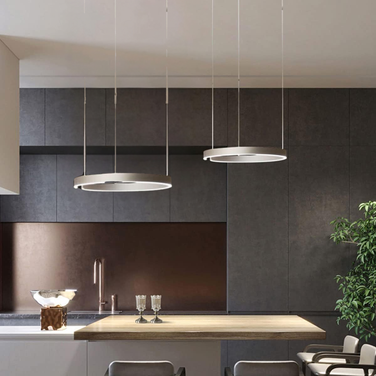 Pendant Light LED Black - VELOXA | Modern Elegance