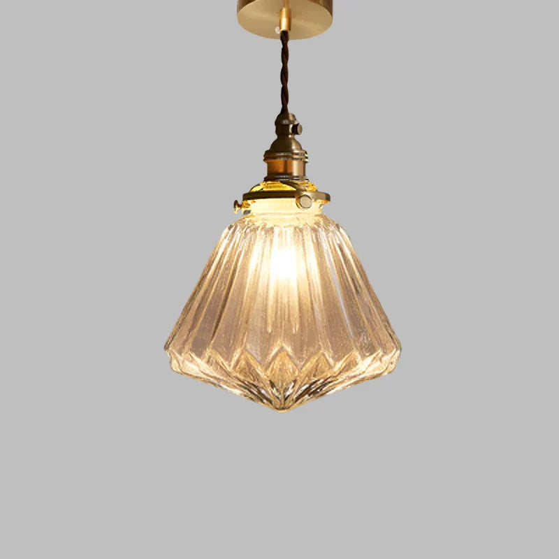 Pendant Light Crystal Glass E27 - RAPIER | Elegance