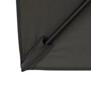 Cantilever Parasol 360° Rotation Angle Adjustment Outdoor Market Garden Umbrella, Dark Grey