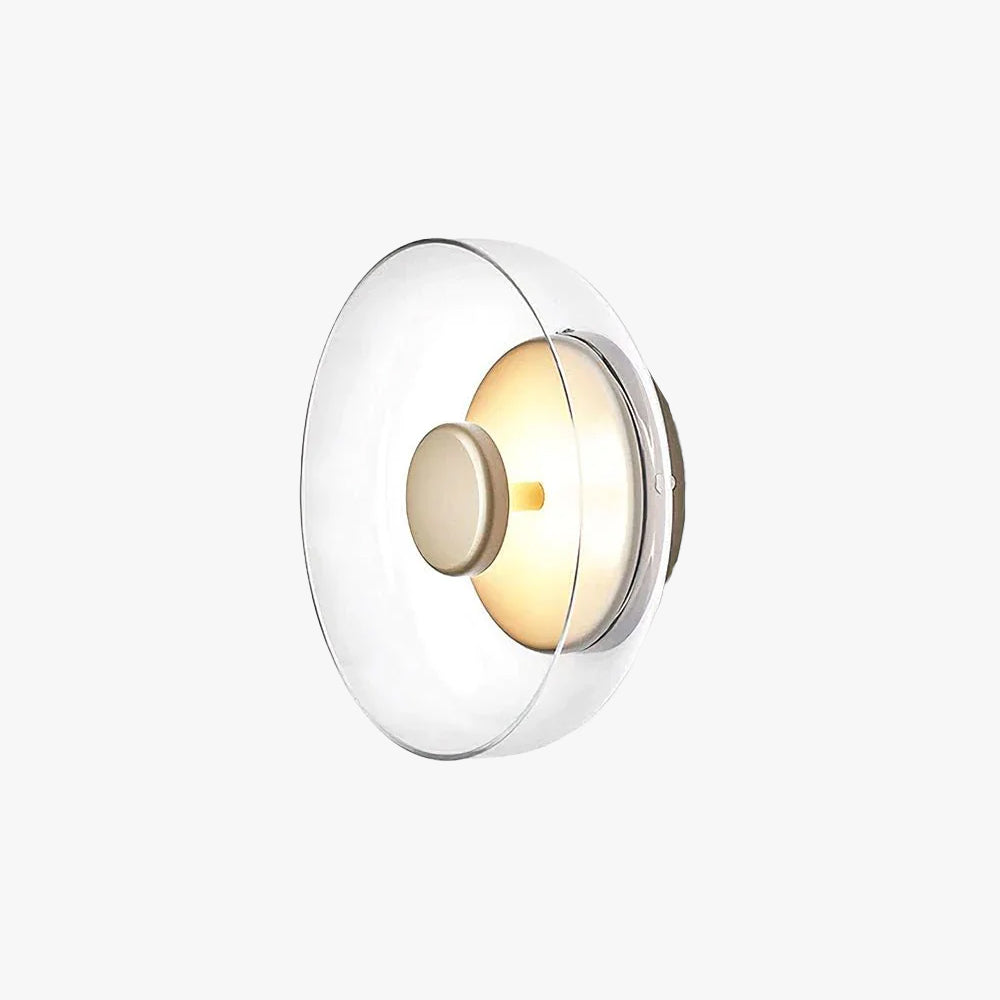 Hailie Modern Round Bowl Glass Wall Light Shades Bedroom Hallway