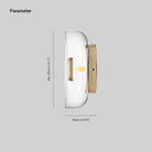 Hailie Modern Round Bowl Glass Wall Light Shades Bedroom Hallway
