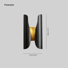 Orr Industrial Brass Metal Wall Lamp Dining Room Bedroom Living Room