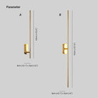 Edge Minimalisme Métal Acrylique Applique Murale Chambre à Coucher Salon