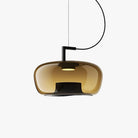 Hailie Moderne Rond Verre Suspensions Chambre à Coucher Salle à Manger