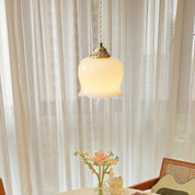 Pendant Light Brass Floral - SCEPTX | Serene Ambiance