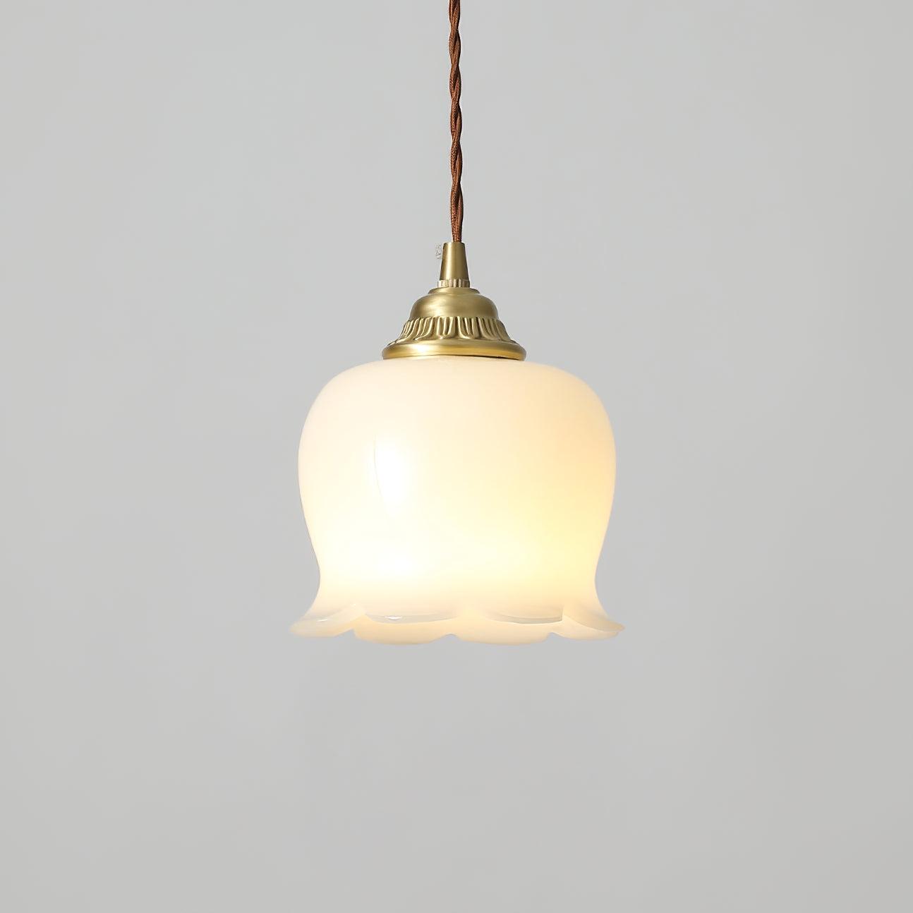 Pendant Light Brass Floral - SCEPTX | Serene Ambiance