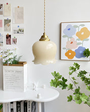 Pendant Light Brass Floral - SCEPTX | Serene Ambiance