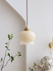 Pendant Light Brass Floral - SCEPTX | Serene Ambiance