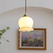 Pendant Light Brass Floral - SCEPTX | Serene Ambiance