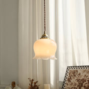 Pendant Light Brass Floral - SCEPTX | Serene Ambiance