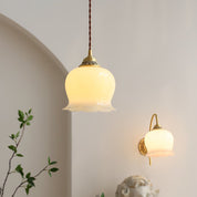 Pendant Light Brass Floral - SCEPTX | Serene Ambiance