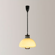 Pendant Light Beige Glass Wood - SCALAR | Cosy Glow