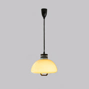 Pendant Light Beige Glass Wood - SCALAR | Cosy Glow