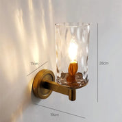 Wall Light Iron Glass - MAELIS | Vintage Charm