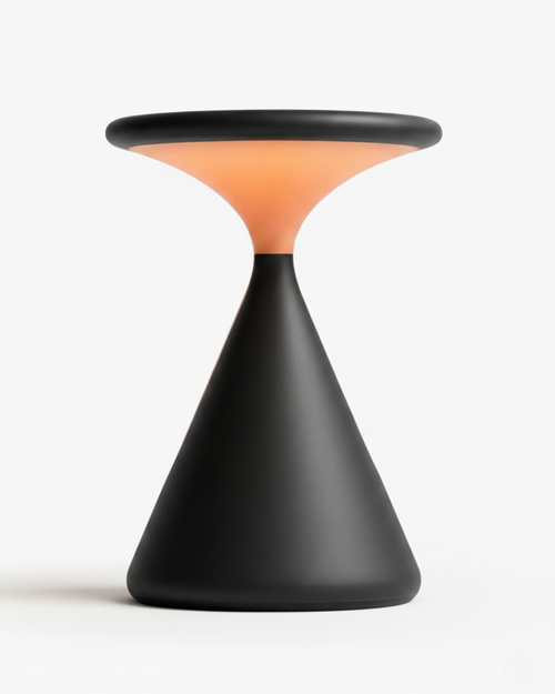 KONI cordless designer table lamp in black — wireless rechargeable lamp | DecoHarmonie Australia