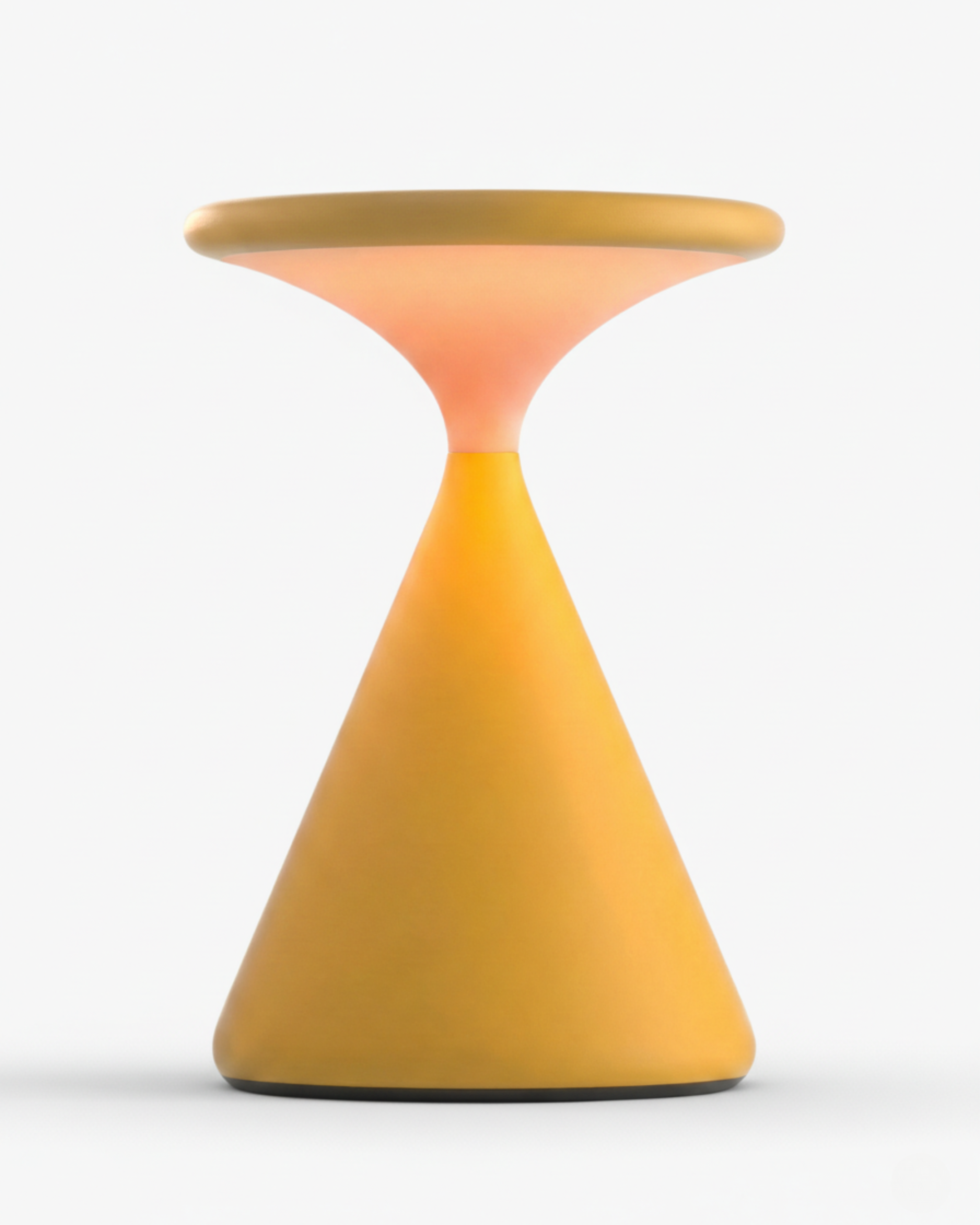KONI cordless designer table lamp in yellow — wireless rechargeable lamp | DecoHarmonie Australia