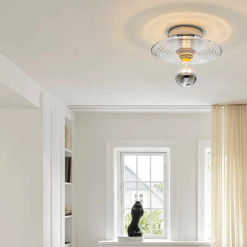 Wall Light Wavy Glass Iron - AERIUS | Ambient Luxury