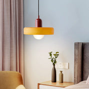 Pendant Light Green Glass Red - MODUSX | Bauhaus Style