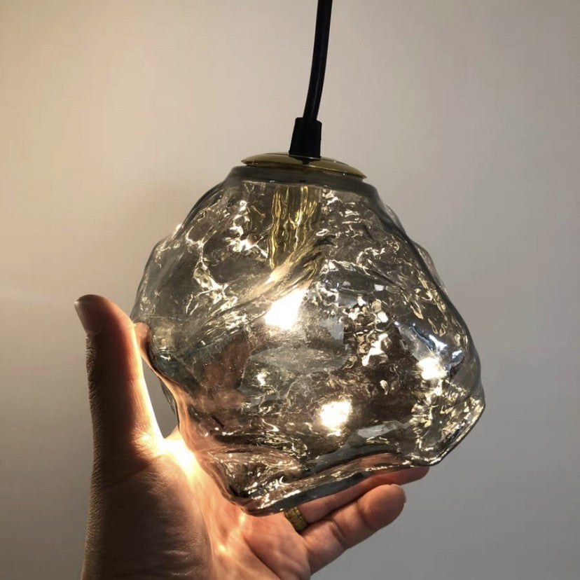 Pendant Light Copper Glass - ZEKRON | Artistic Lighting