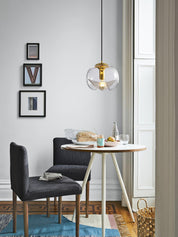 Pendant Light Silver Glass - ROBURX | Elegant Lighting