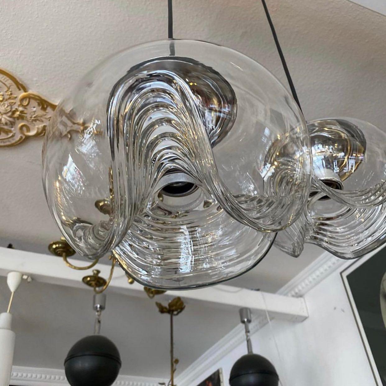 Pendant Light Silver Glass - ROBURX | Elegant Lighting