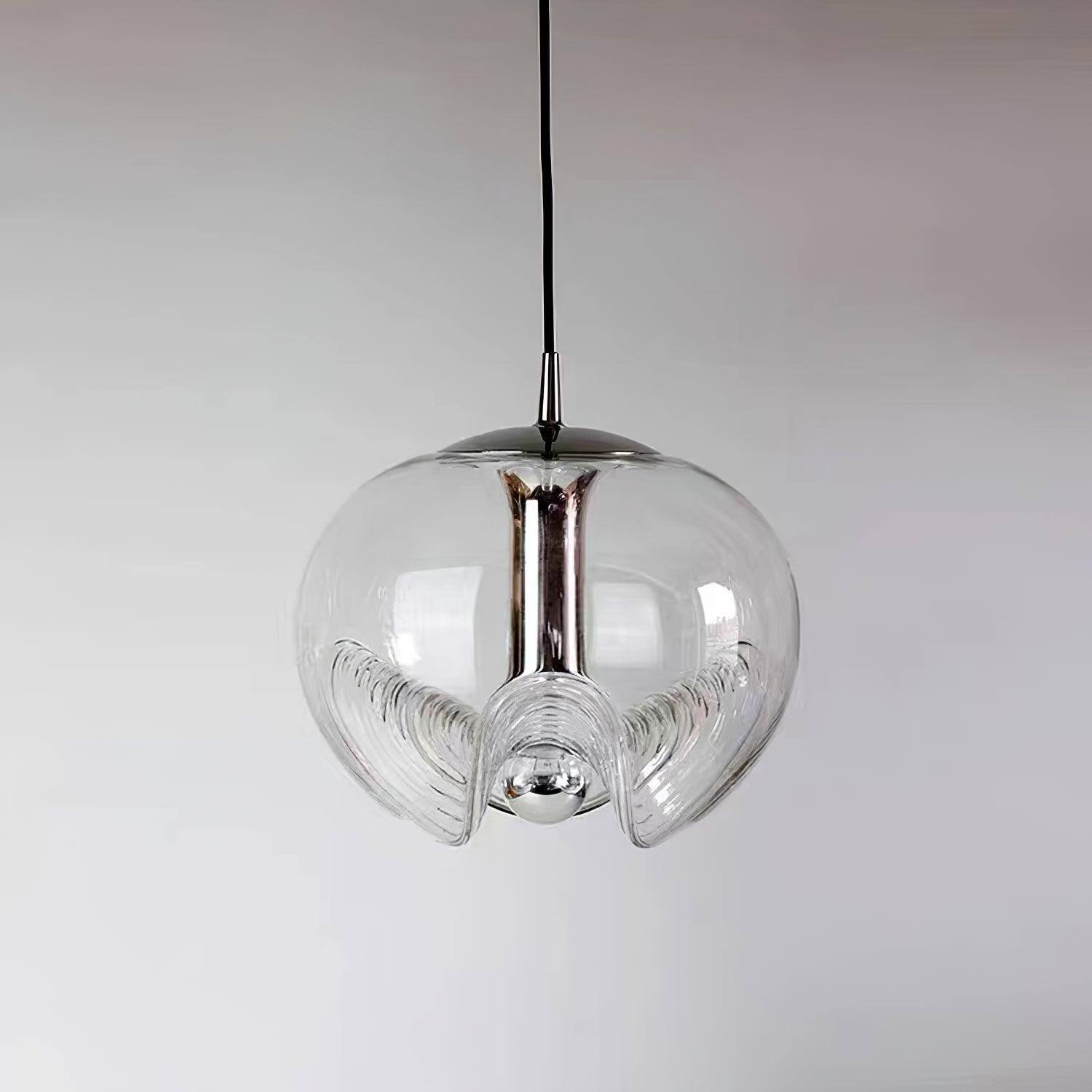Pendant Light Silver Glass - ROBURX | Elegant Lighting