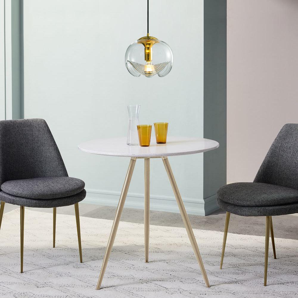 Pendant Light Silver Glass - ROBURX | Elegant Lighting