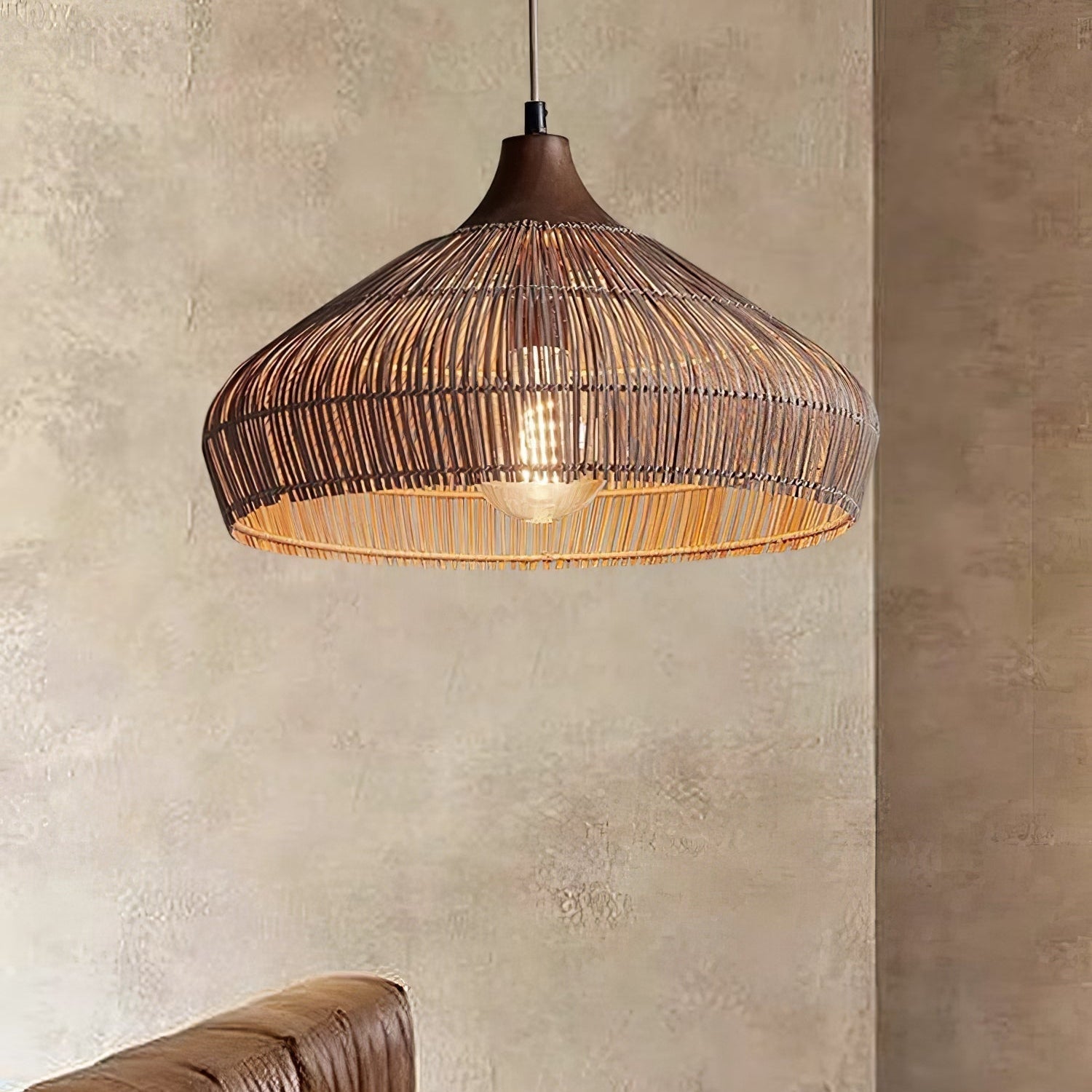 Pendant Light Rattan Handwoven - RHENIX | Cozy Ambiance