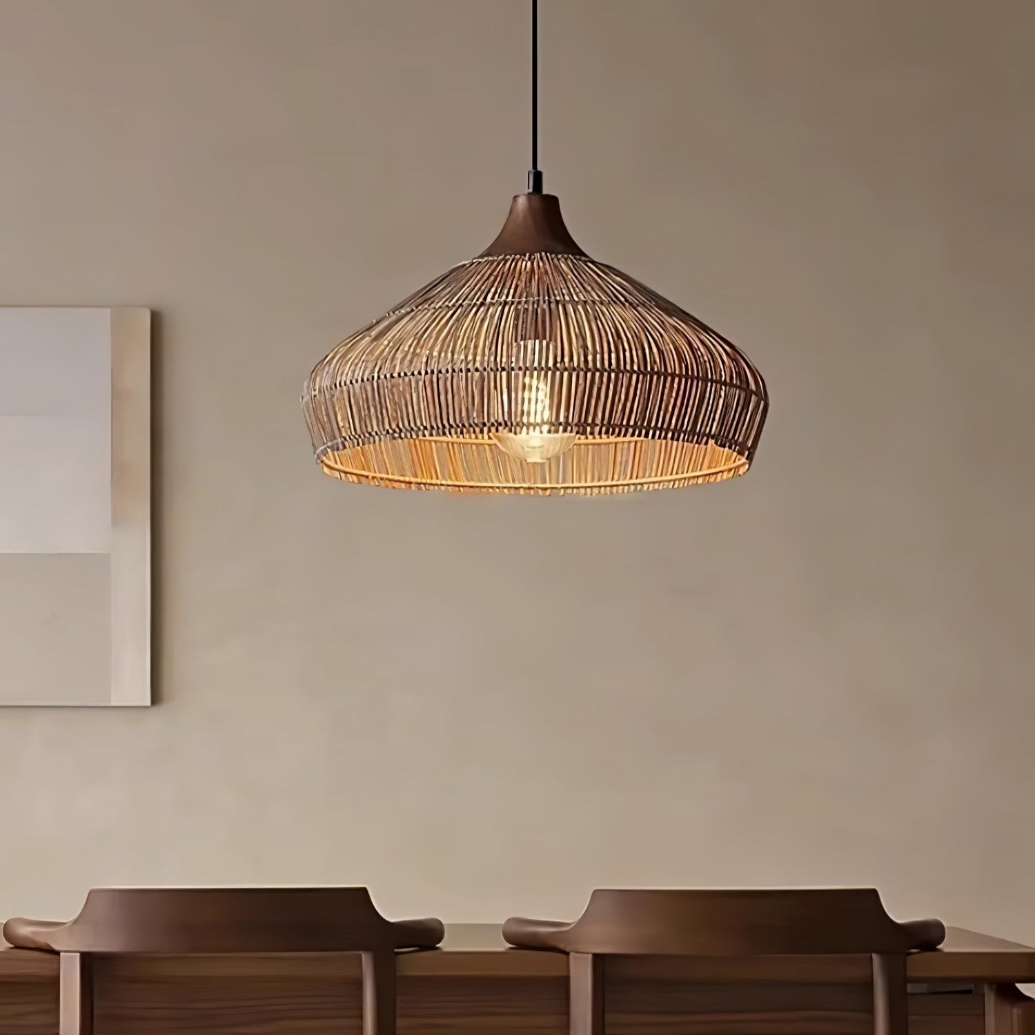 Pendant Light Rattan Handwoven - RHENIX | Cozy Ambiance