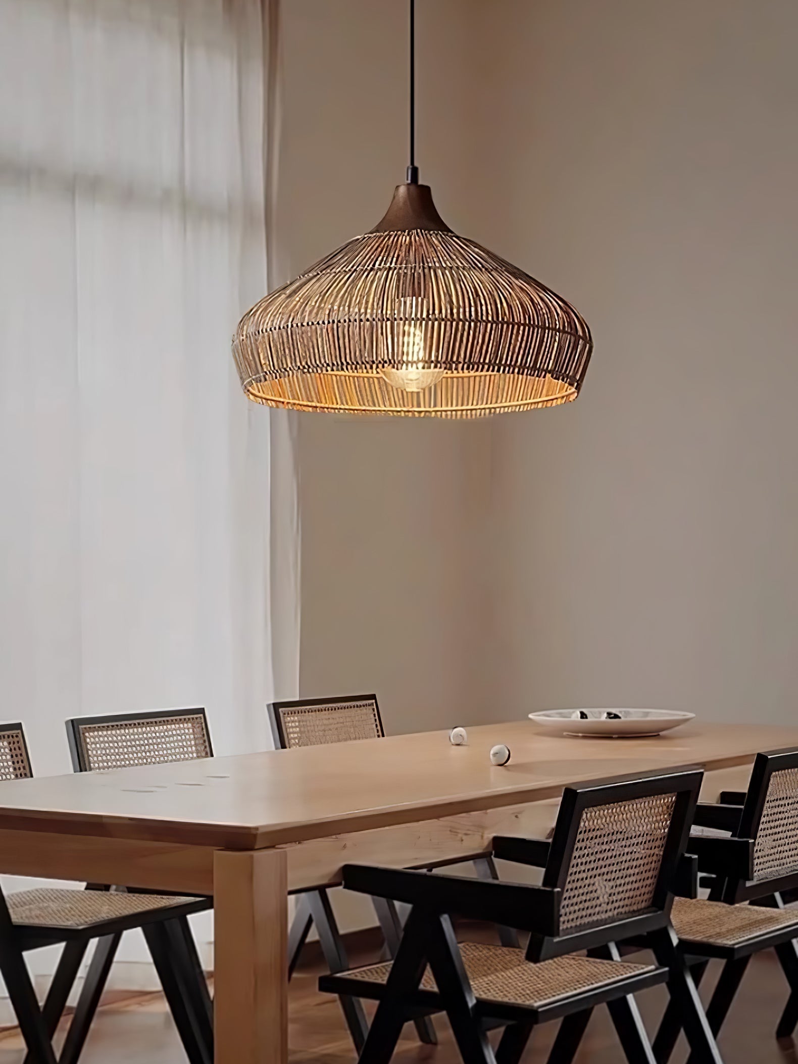 Pendant Light Rattan Handwoven - RHENIX | Cozy Ambiance