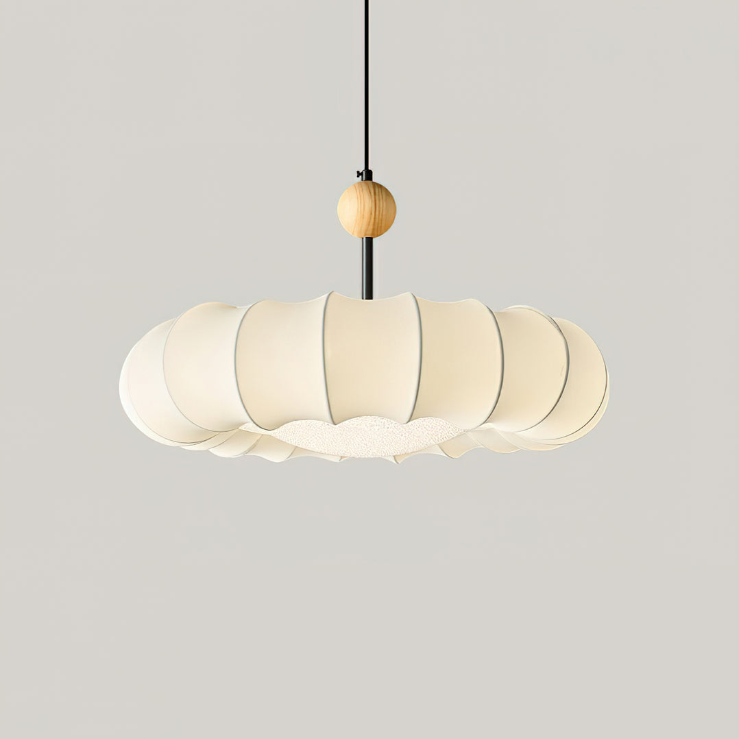 Pendant Light Beige Fabric - Winnie Veil | Serene Lighting