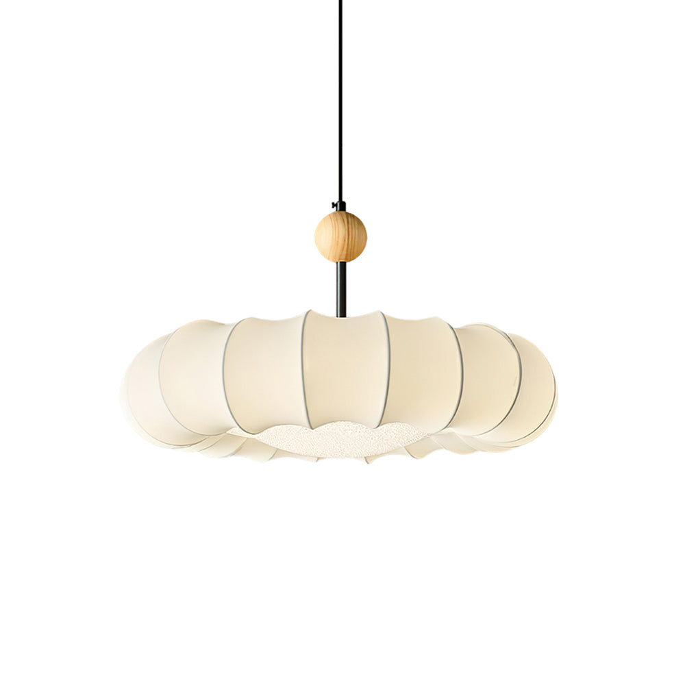 Pendant Light Beige Fabric - Winnie Veil | Serene Lighting