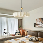 Pendant Light Beige Fabric - Winnie Veil | Serene Lighting