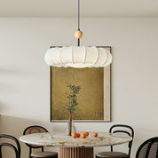 Pendant Light Beige Fabric - Winnie Veil | Serene Lighting