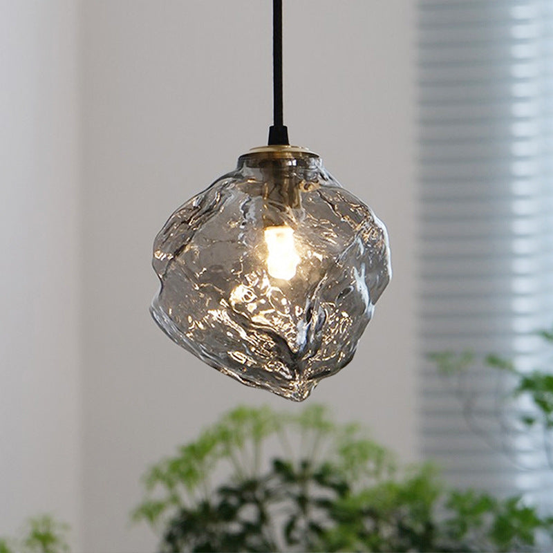 Pendant Light Copper Glass - ZEKRON | Artistic Lighting