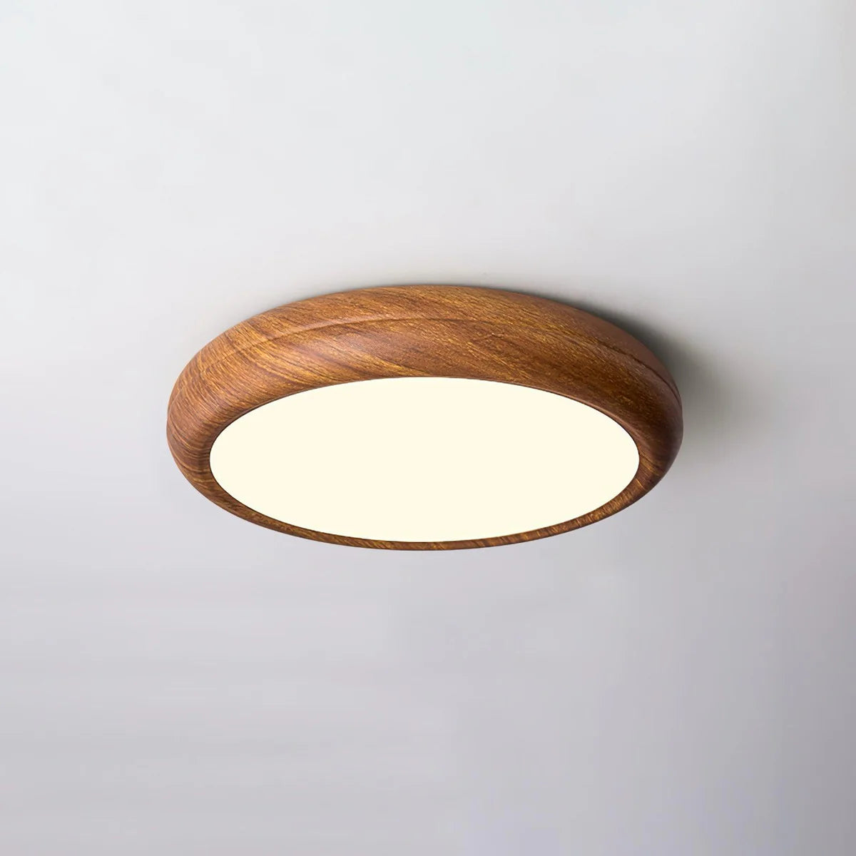 Ozawa Modern Minimalism Round Wood Ceiling Lamp Bedroom  Dining Room