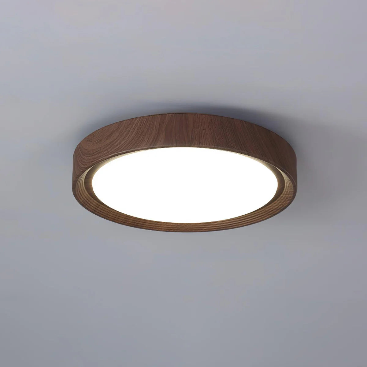Ozawa Modern Minimalism Round Wood Ceiling Lamp Bedroom  Dining Room