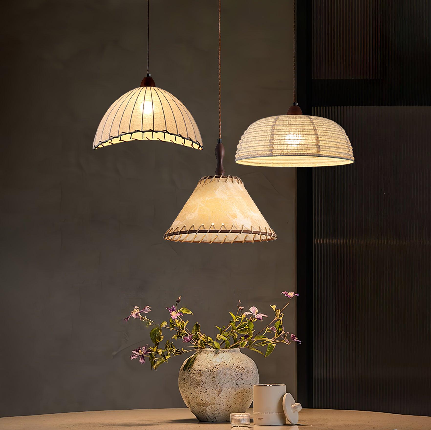 Pendant Light Walnut Wood - RETINA | Serene Ambiance