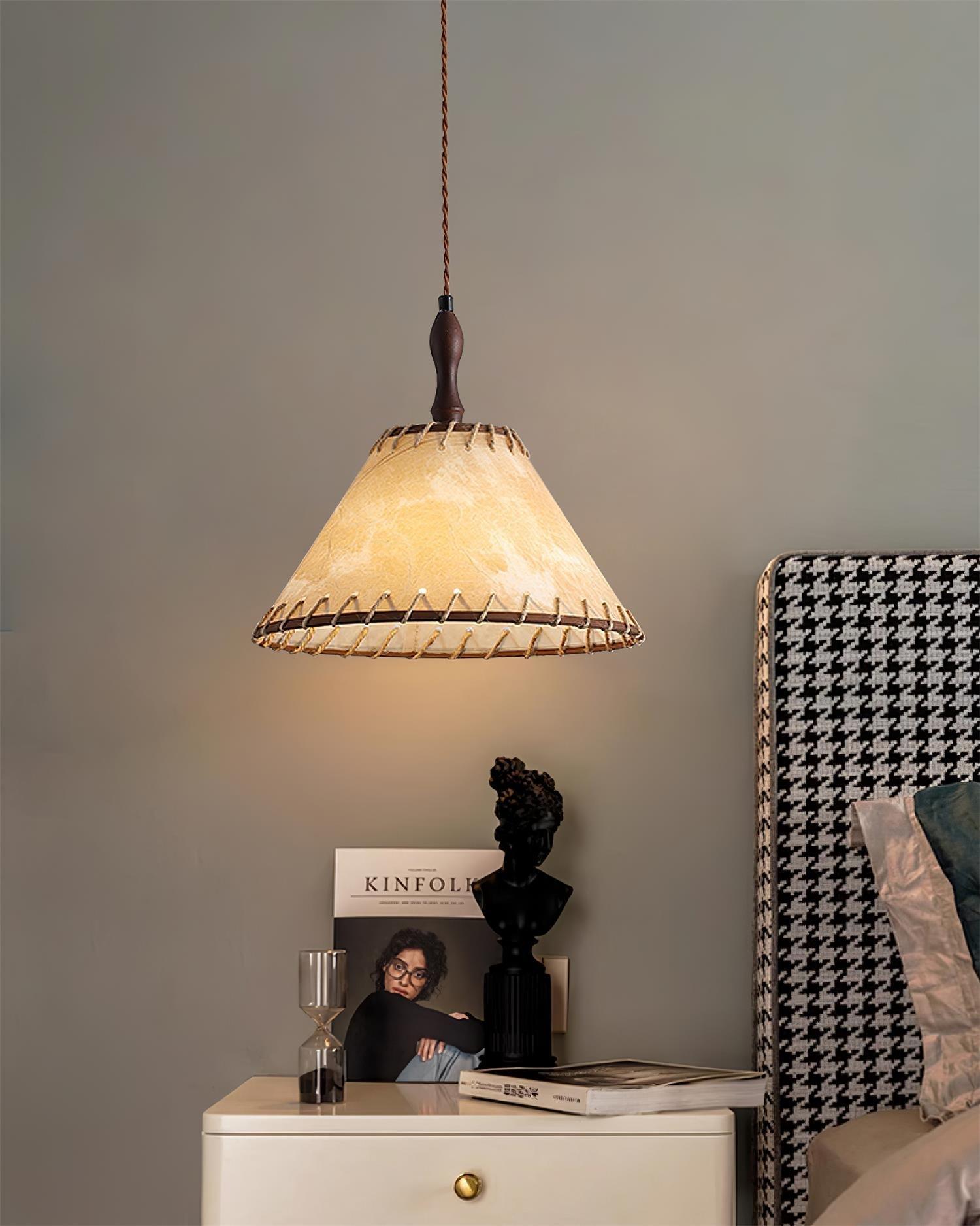 Pendant Light Walnut Wood - RETINA | Serene Ambiance