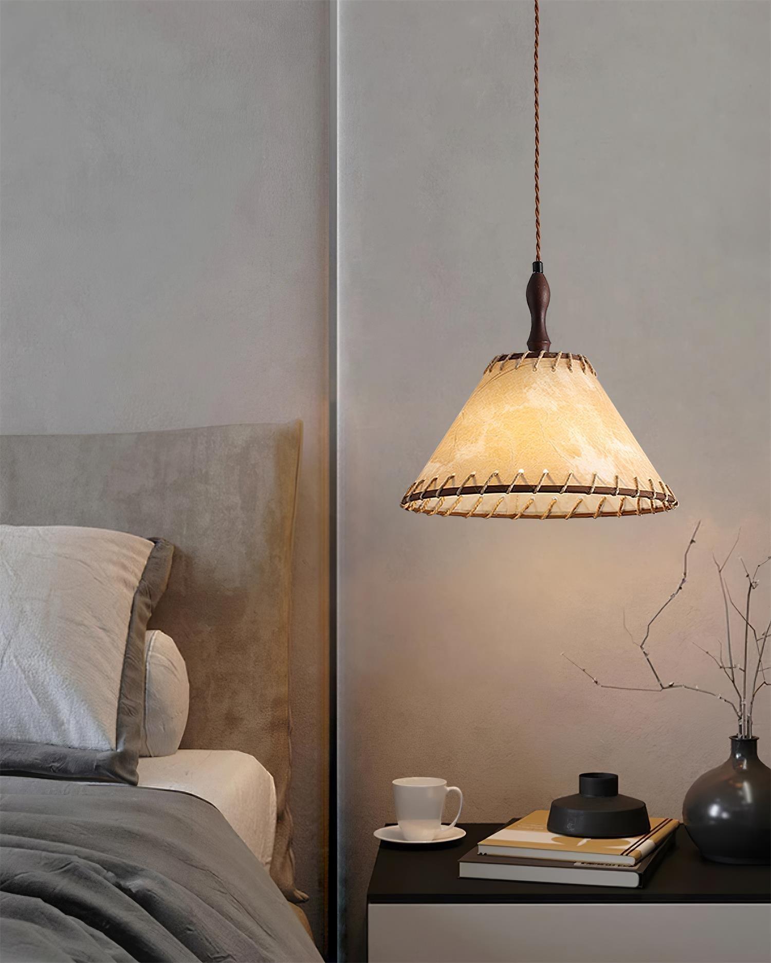 Pendant Light Walnut Wood - RETINA | Serene Ambiance