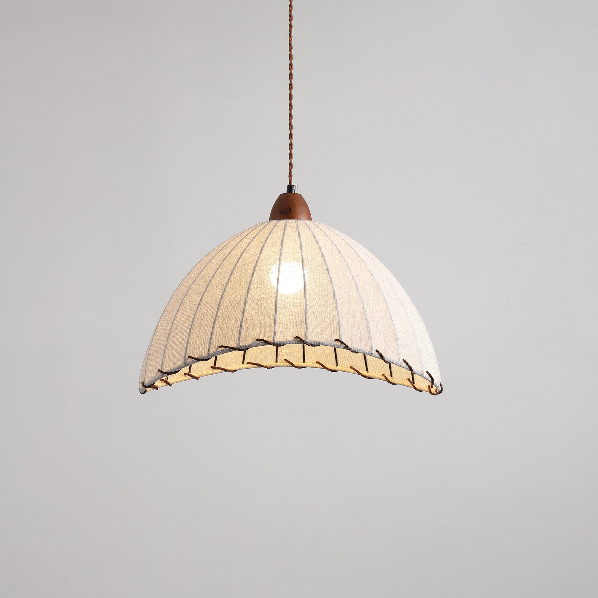 Pendant Light Walnut Wood - RETINA | Serene Ambiance