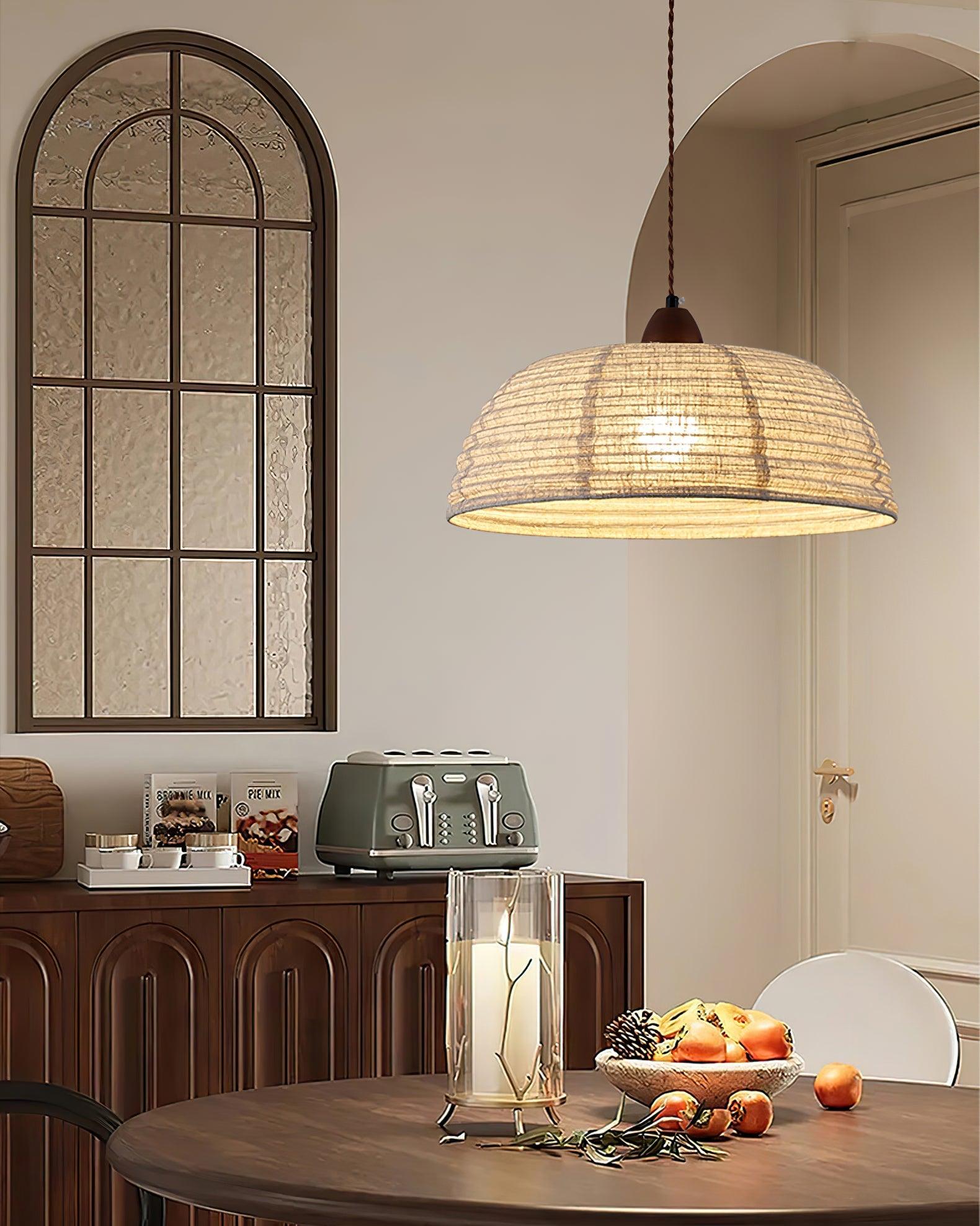 Pendant Light Walnut Wood - RETINA | Serene Ambiance