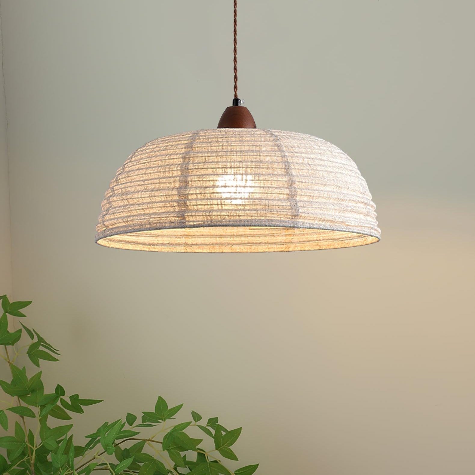 Pendant Light Walnut Wood - RETINA | Serene Ambiance