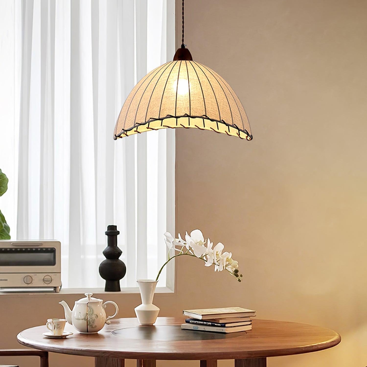 Pendant Light Walnut Wood - RETINA | Serene Ambiance