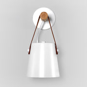 Wall Light Wood Leather - LYRAX | Elegant Lighting