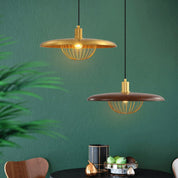 Pendant Light Wood Grain Black - ZYLOXA | Nordic Style