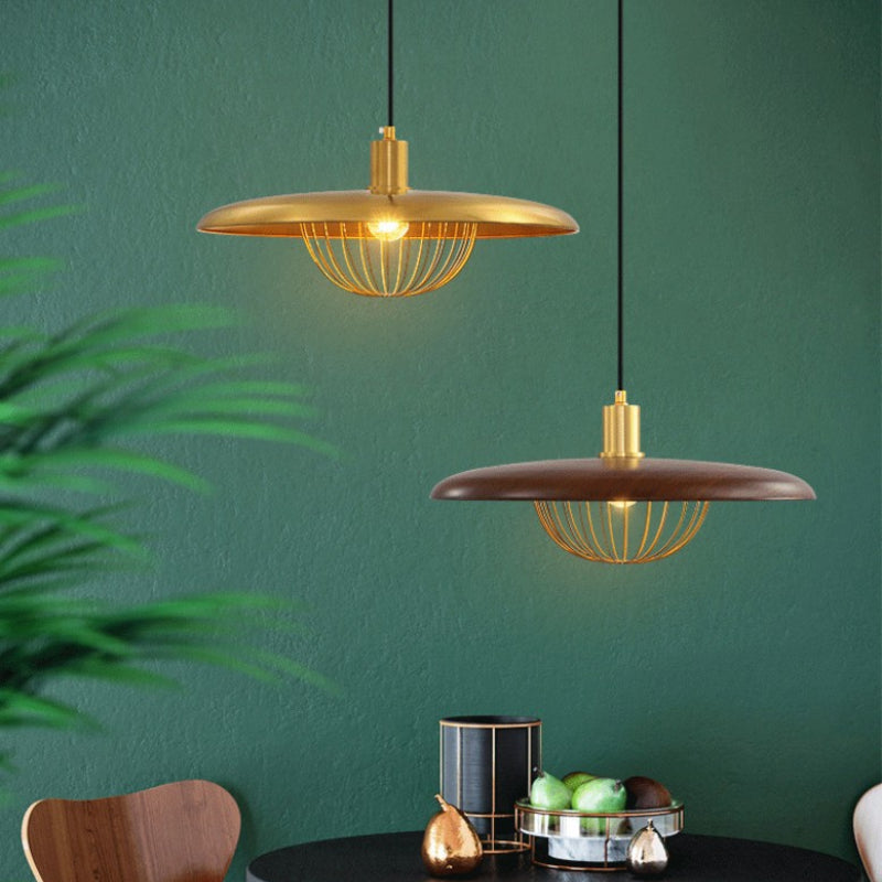 Pendant Light Wood Grain Black - ZYLOXA | Nordic Style