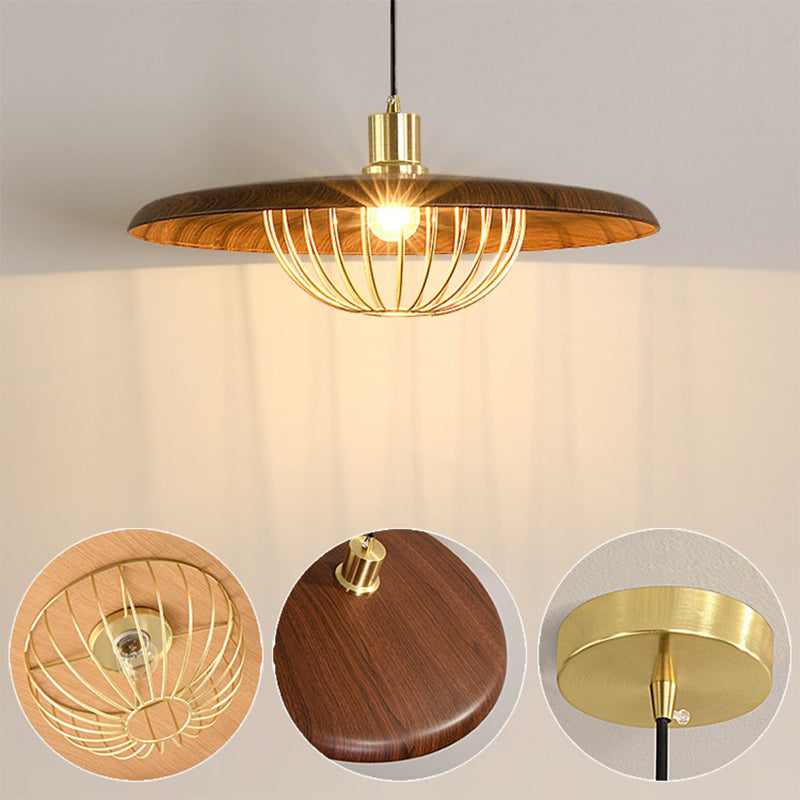 Pendant Light Wood Grain Black - ZYLOXA | Nordic Style